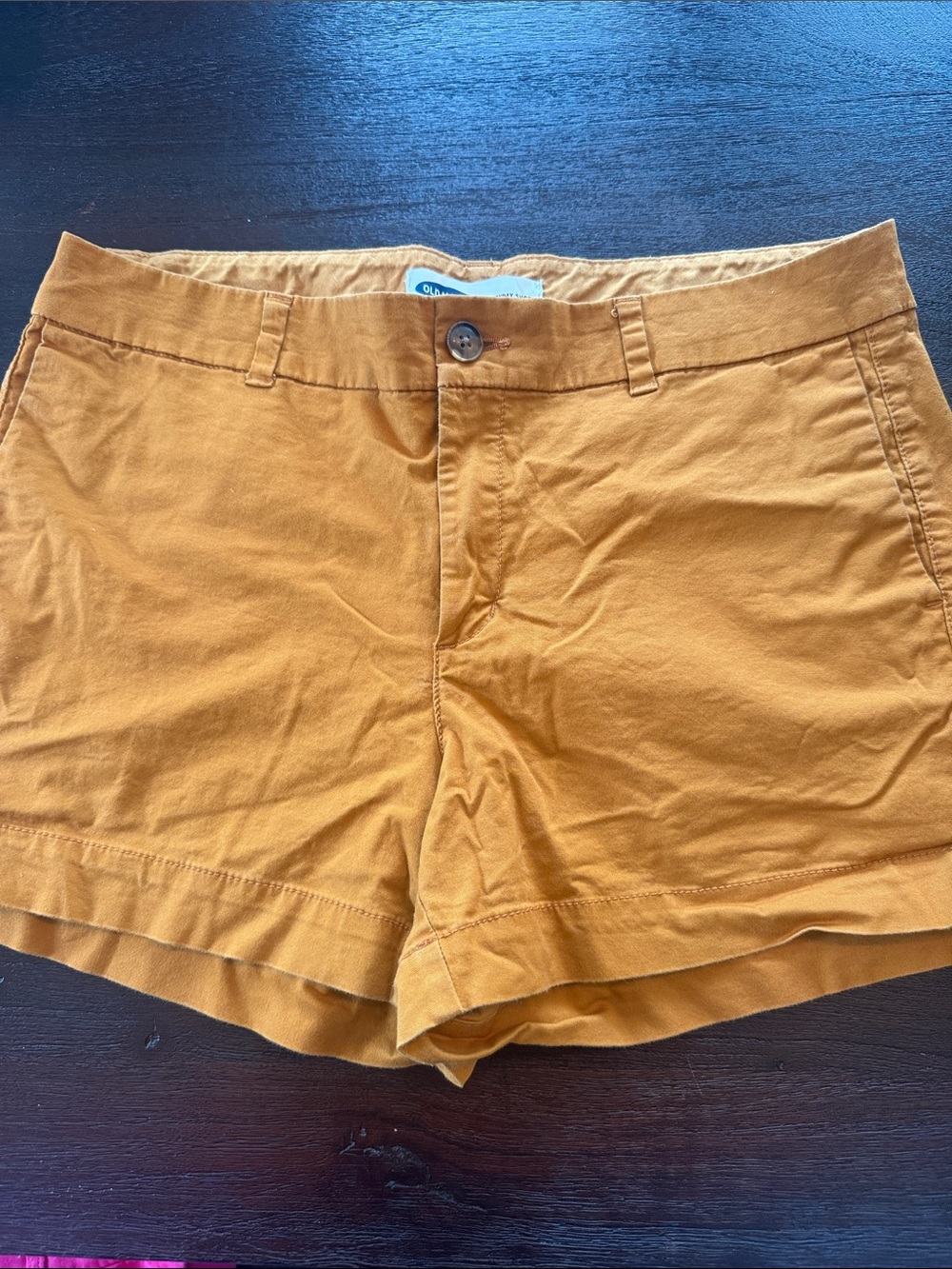 Old Navy Mustard Chino Bermuda Shorts